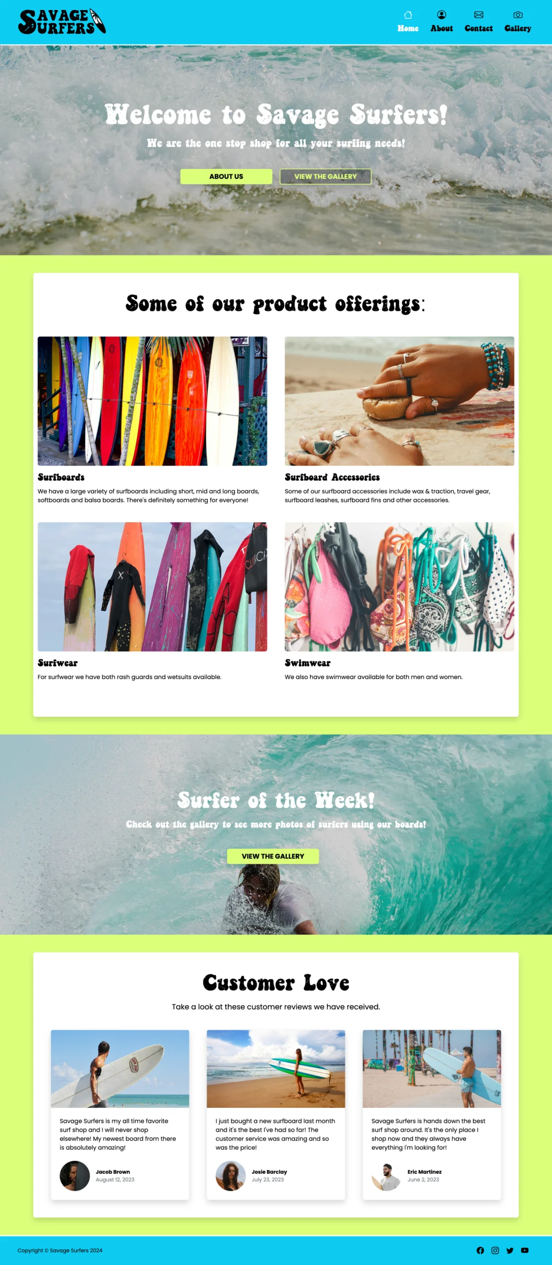 Savage Surfers Home Page