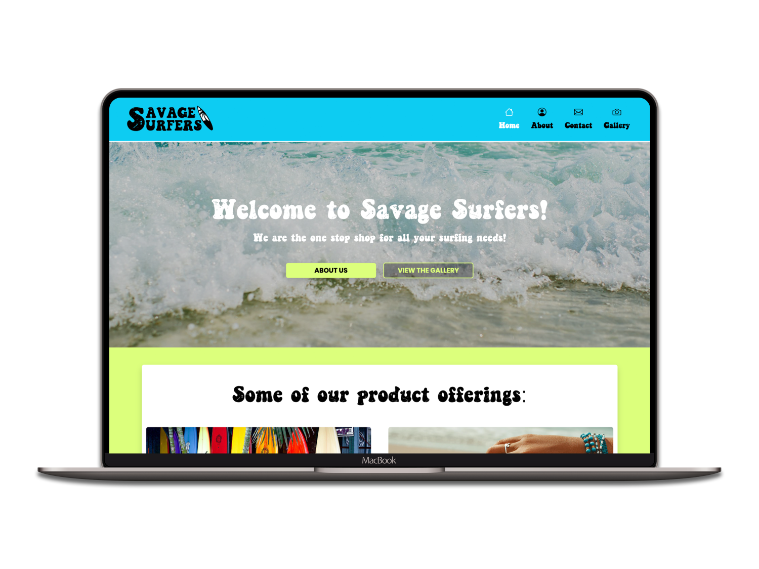 Portfolio mockup laptop savagesurfers